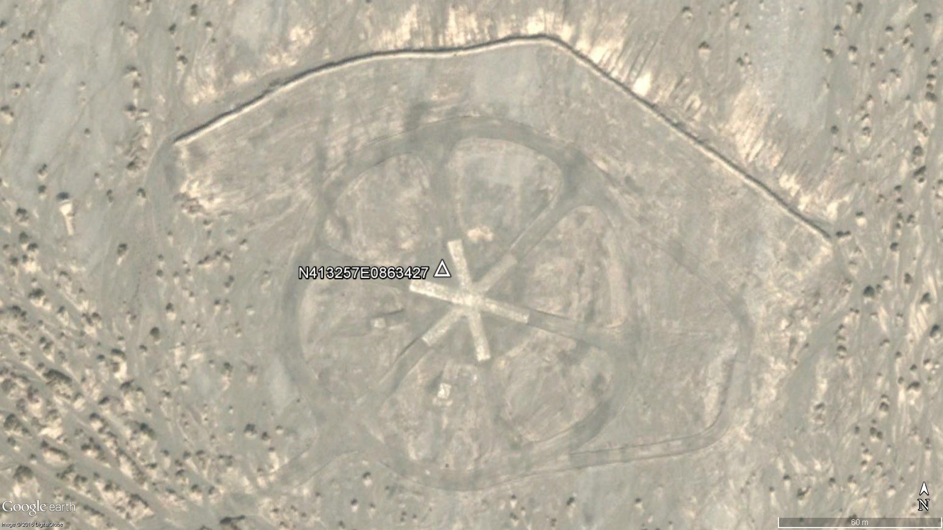 Image Google Earth du point N413257E0863427