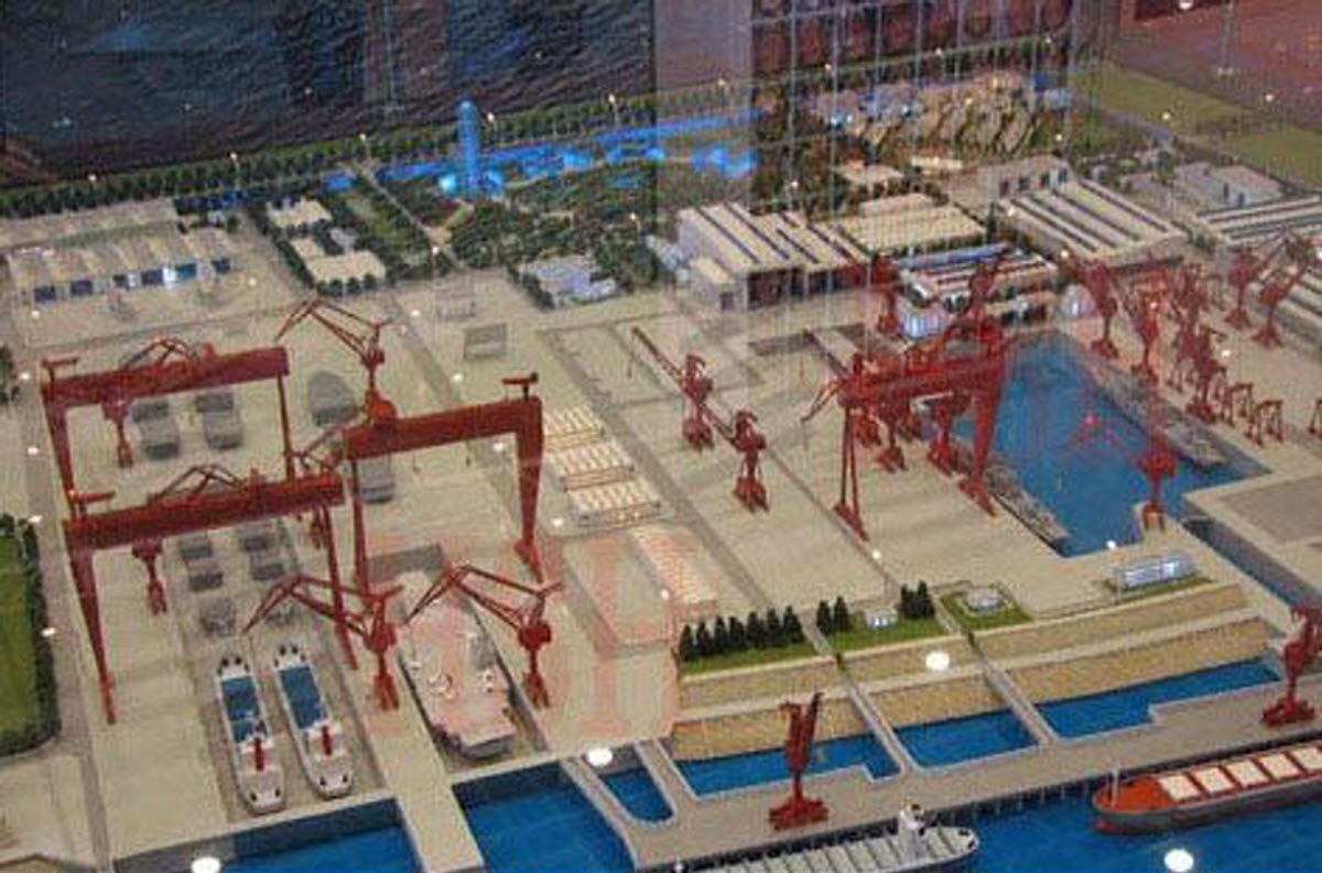 Maquette interne du chantier naval Changxing Jiangnan