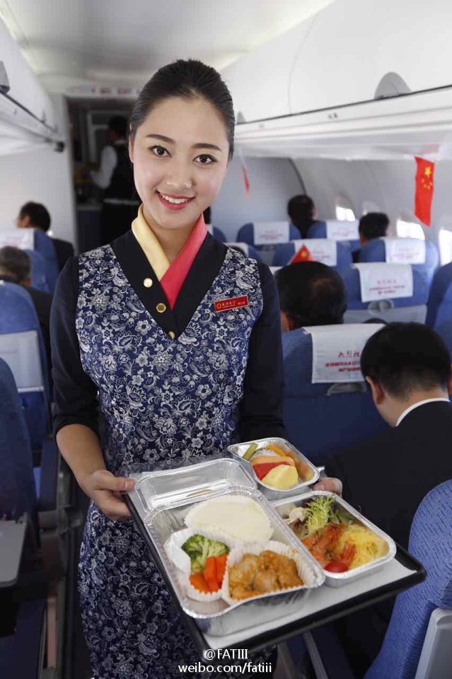Le repas servi dans le vol avec ARJ21-700