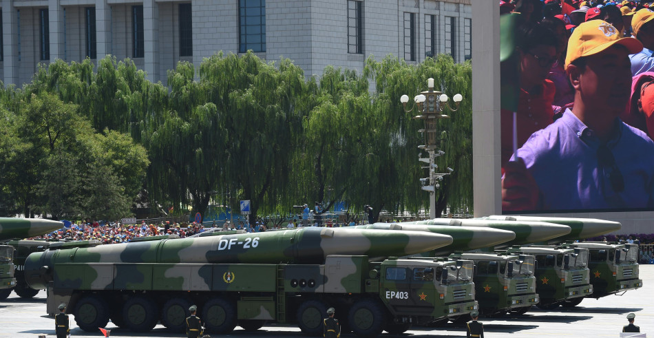 16 TEL de DF-26 se sont défilés devant le regard des millions de personne en Chine le 3 Septembre 2015